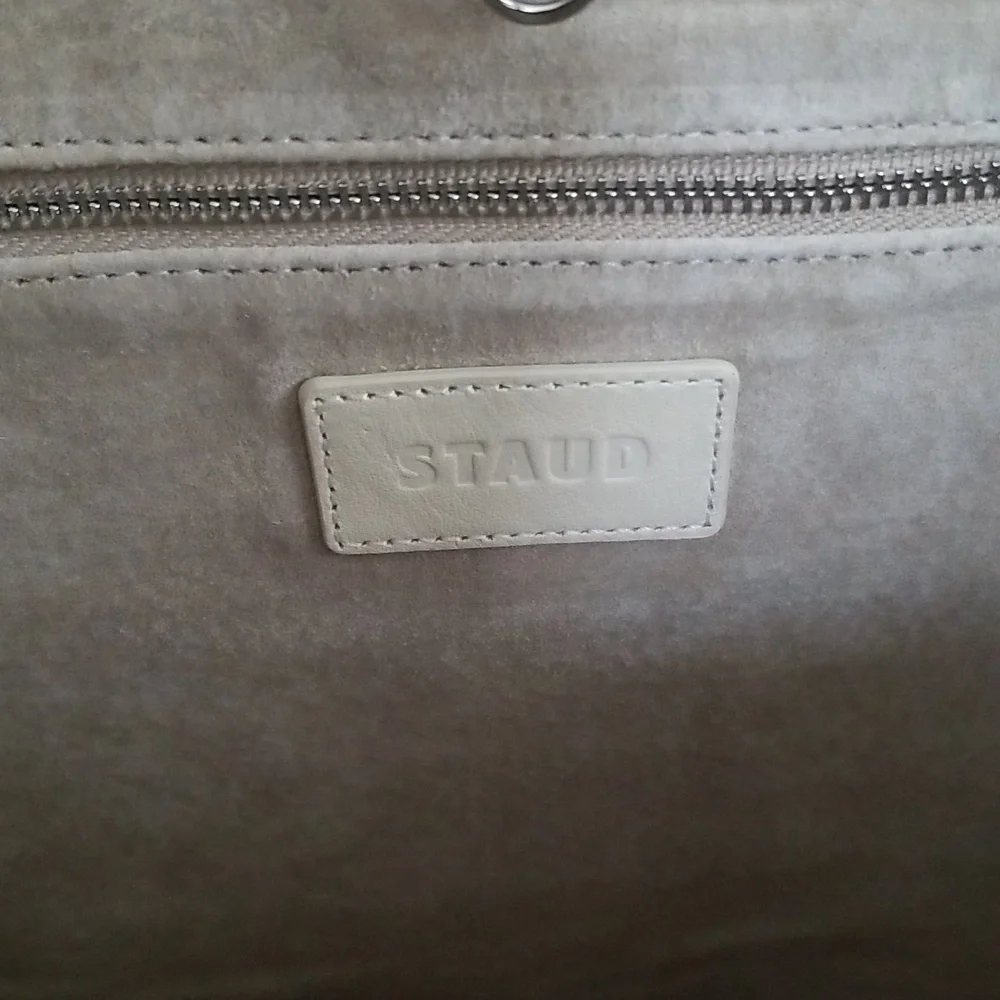 New STAUD Allora Leather Tote Bag - Picture 10 of 13